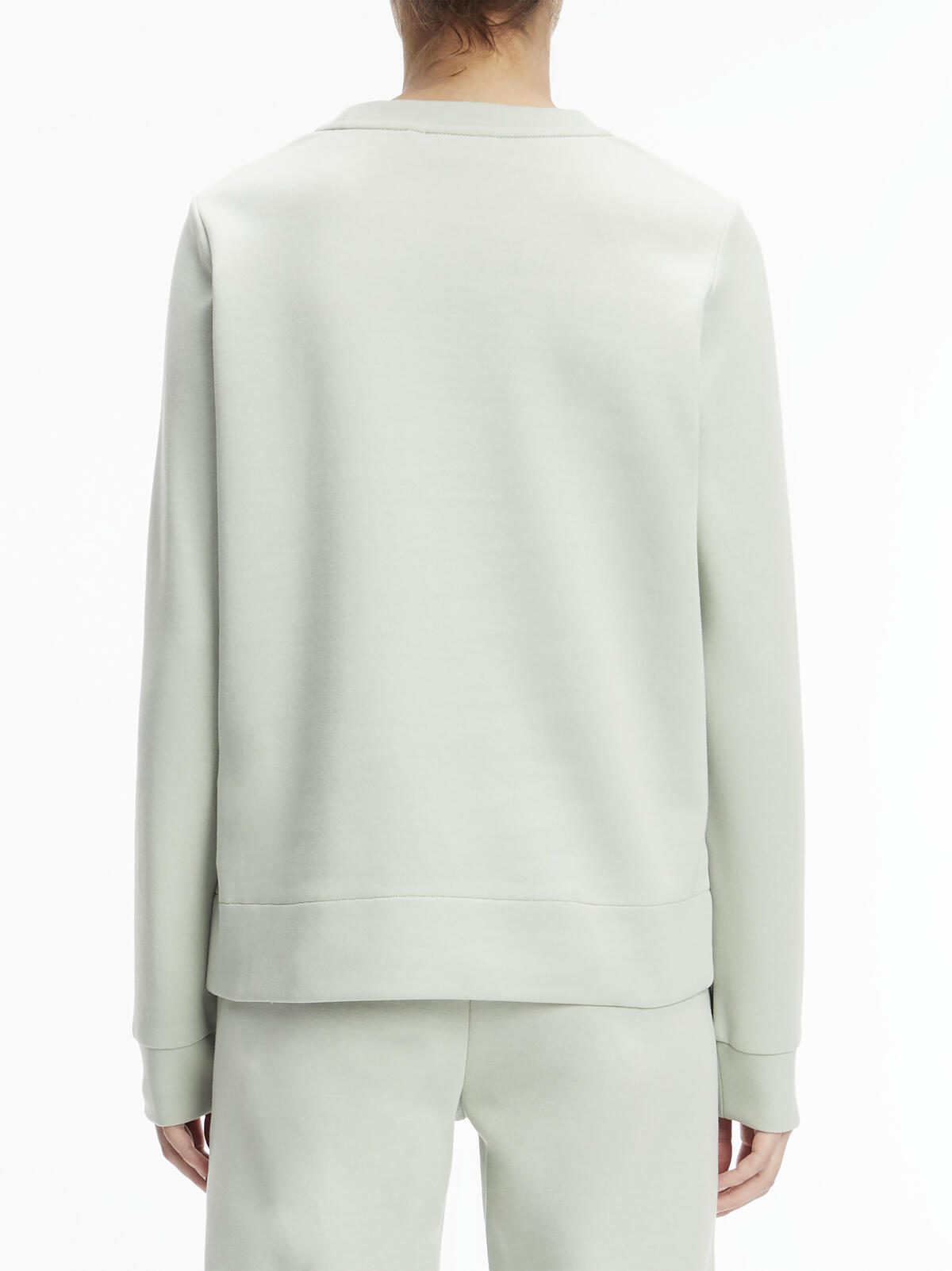 Calvin Klein MICRO LOGO ESS SWEAT Kadın Yeşil Sweatshirt