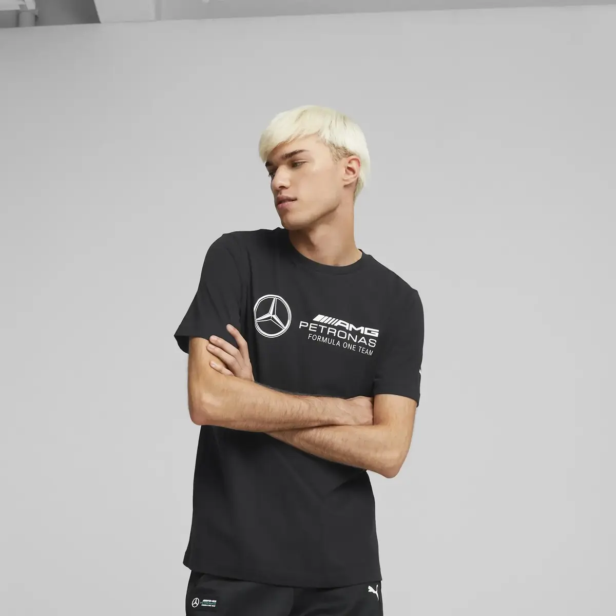 Puma MAPF1 ESS Logo Tee Siyah Erkek/Unisex T-Shirt