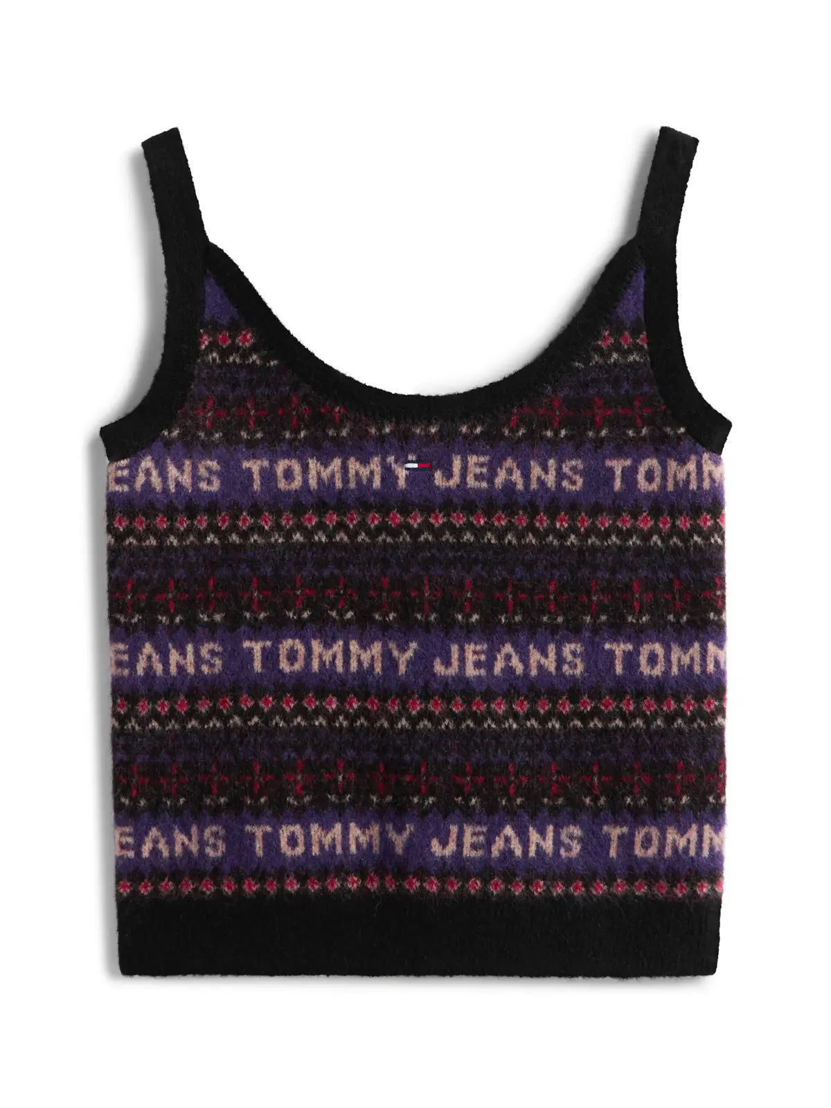 Tommy Hilfiger TJW FAIRISLE CAMI, BDS Siyah Kadın Triko