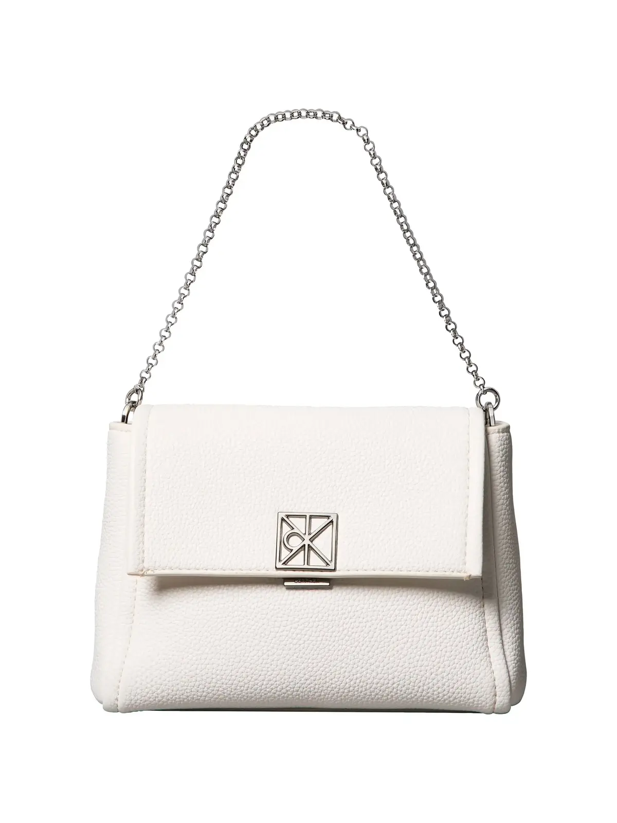 Calvin Klein EMBLEM HW PEBBLE CRO Beyaz Kadın Çapraz Çanta