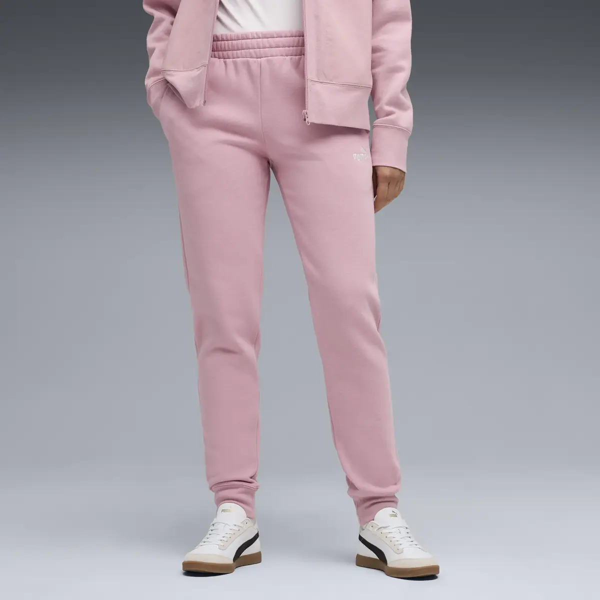 PUMA ESS No. 1 Logo Sweatpants Pembe Kadın Eşofman Altı