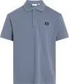 Calvin Klein WOVEN LABEL POLO, PCP Mavi Erkek T-Shirt & Polo