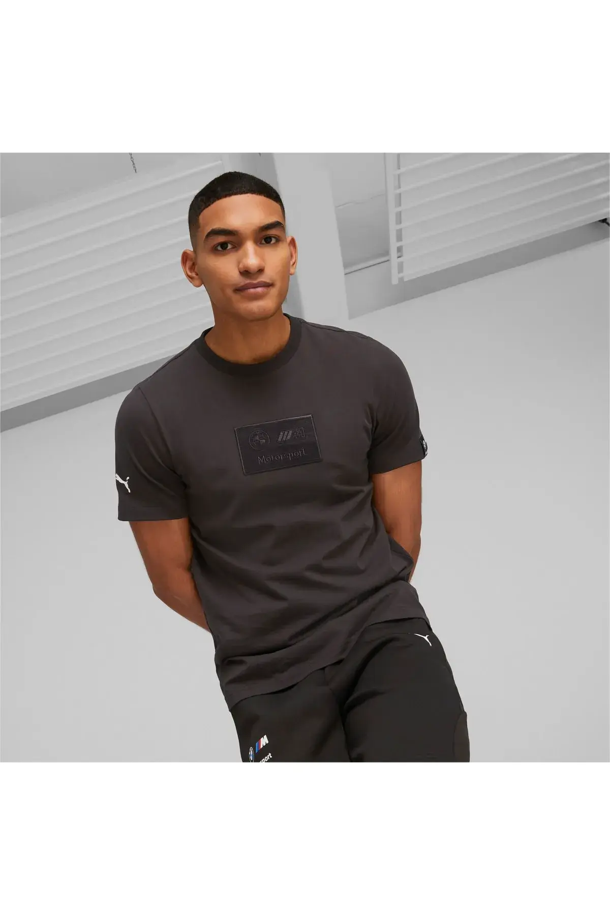 Puma Bmw Mms Logo Tee Siyah Erkek T-shirt