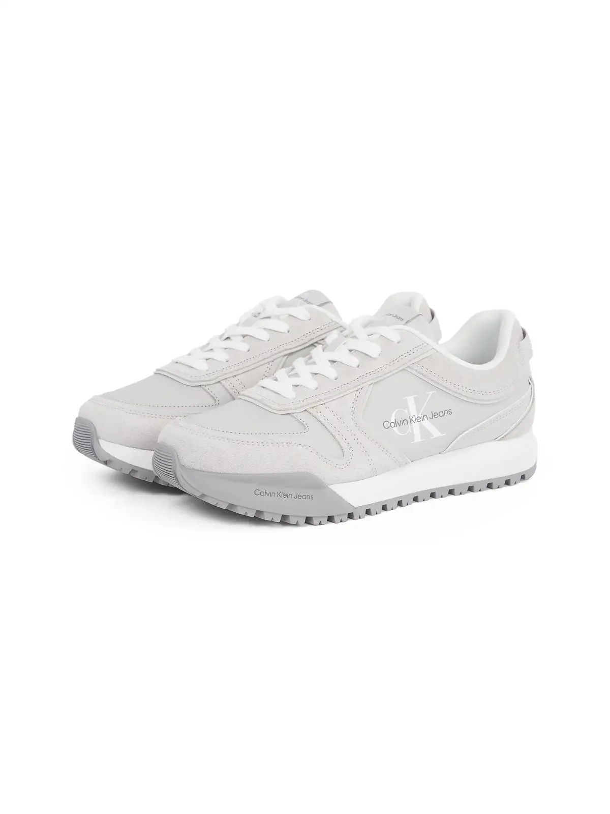 Calvin Klein TOOTHY RUNNER IRREGU Gri Erkek Spor Ayakkabı & Sneaker