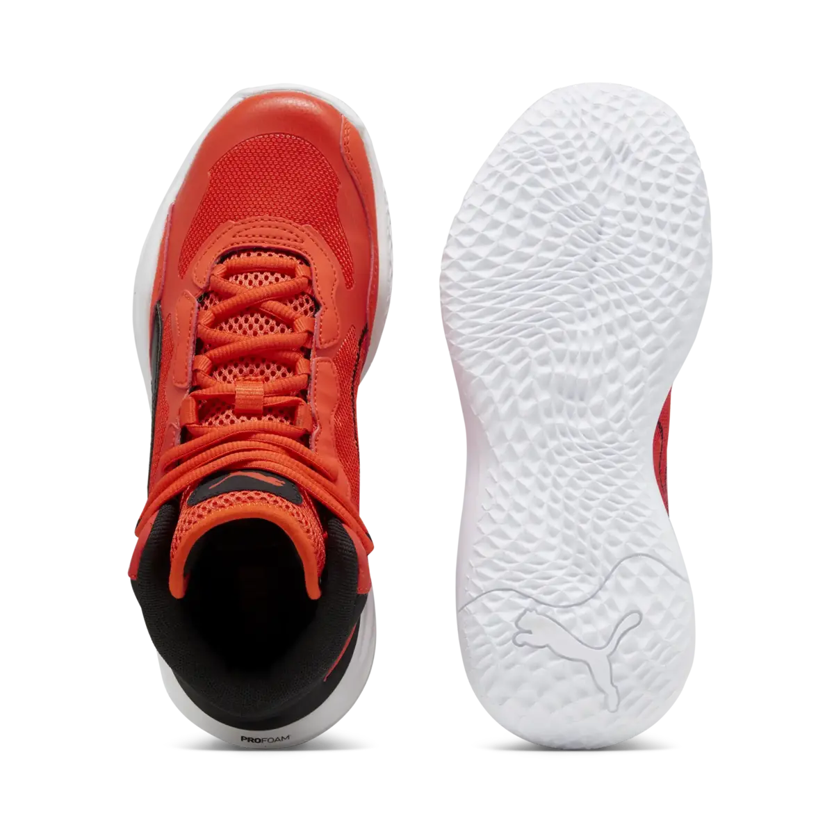 Puma Playmaker Pro Mid JR Kırmızı Erkek Çocuk Basketbol Ayakkabısı