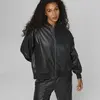 Puma T7 Faux Leather Bomber Siyah Kadın Bomber Suni Deri Ceket