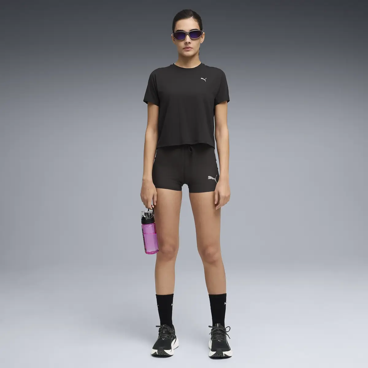 PUMA W Run CoolCELL Tee PUMA Black Siyah Erkek T-Shirt