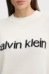 Calvin Klein Cotton Graphic Pullover Bej Kadın Kazak