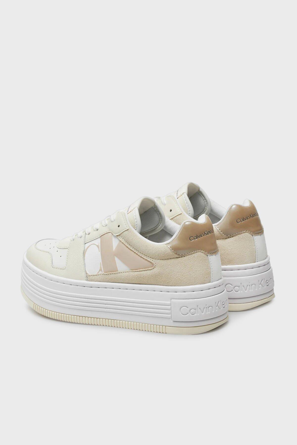 Calvin Klein BOLD PLATF LOW LACE Bej Kadın Spor Ayakkabı & Sneaker