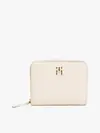 Tommy Hilfiger TH LOGOTAPE MED ZA, AA8 Krem Kadın Çanta & Cüzdan