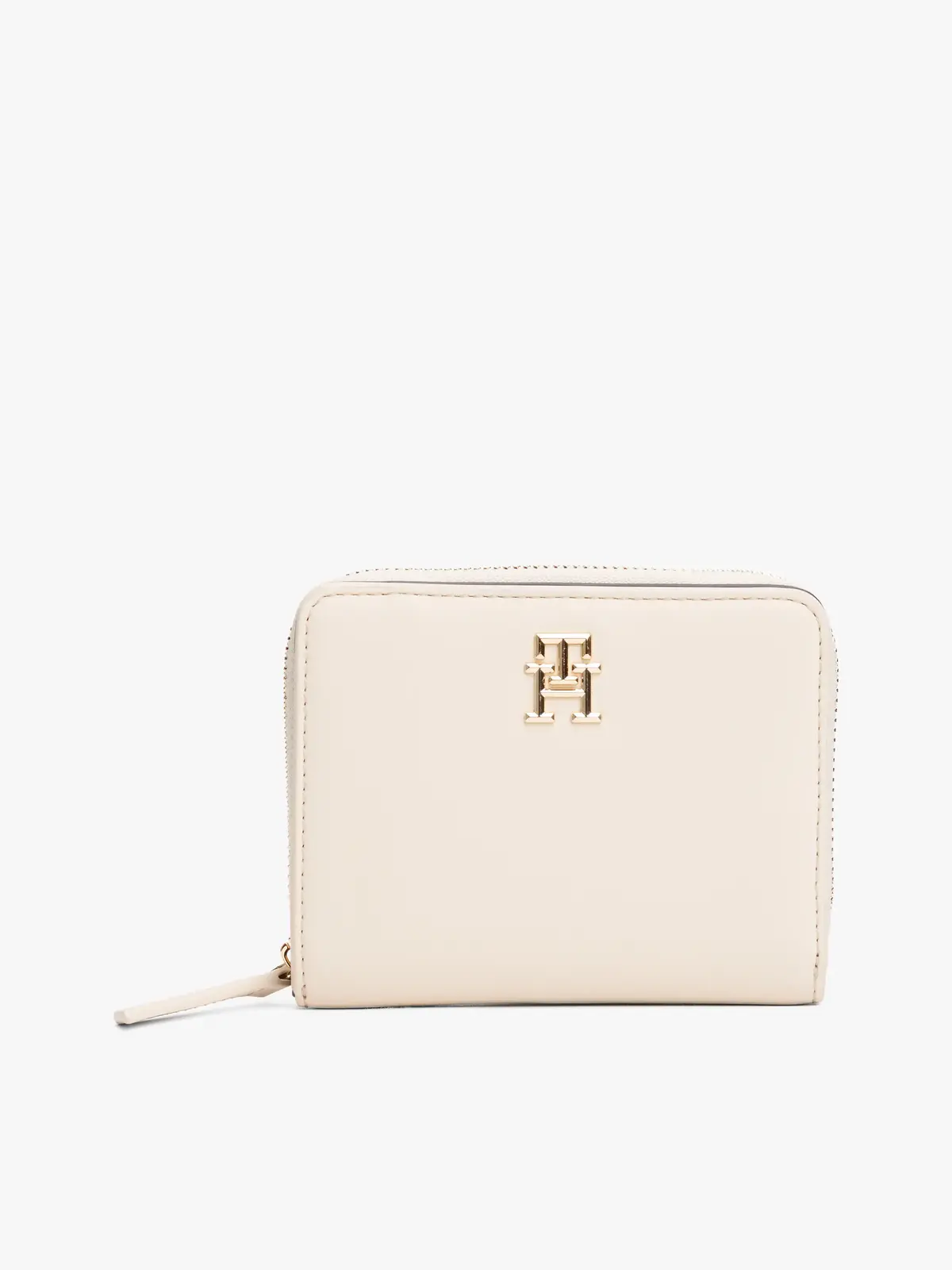 Tommy Hilfiger TH LOGOTAPE MED ZA, AA8 Krem Kadın Çanta & Cüzdan