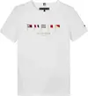 Tommy Hilfiger MULTI FLAG EMB REG T, YBR Beyaz Erkek Çocuk T-Shirt & Polo