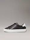 Calvin Klein VULC LACE UP TEXTURE, 0GS Siyah Kadın Spor Ayakkabı & Sneaker