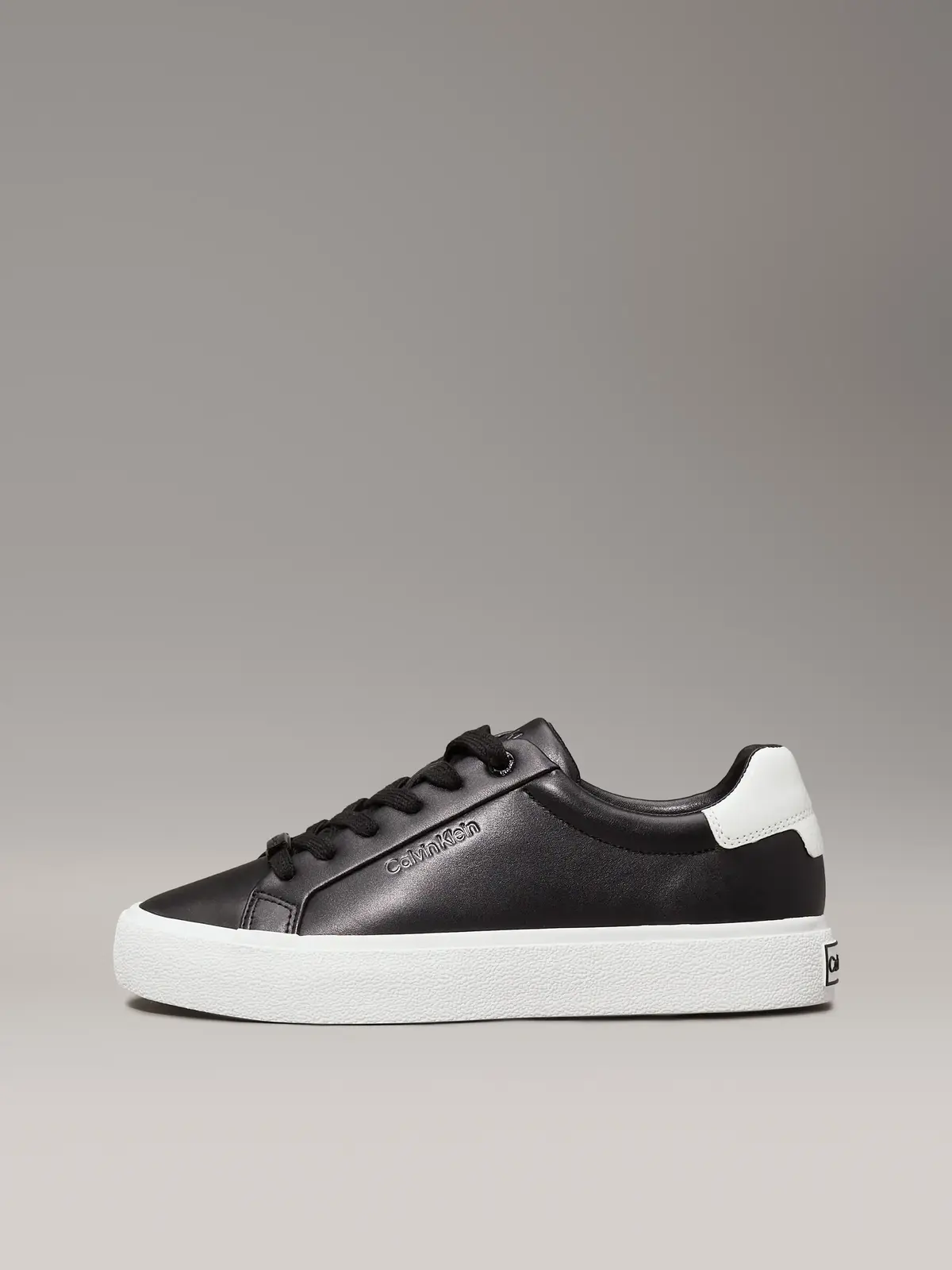 Calvin Klein VULC LACE UP TEXTURE, 0GS Siyah Kadın Spor Ayakkabı & Sneaker