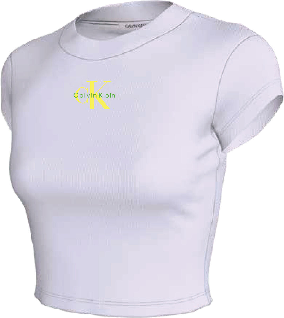 Calvin Klein A- MONOGRAM BABY TEE Mor Kadın T-Shirt