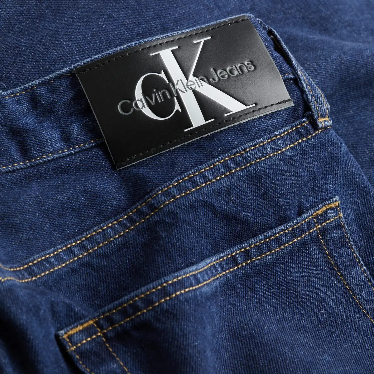 Calvin Klein REGULAR TAPER Erkek Mavi Kot Pantolon