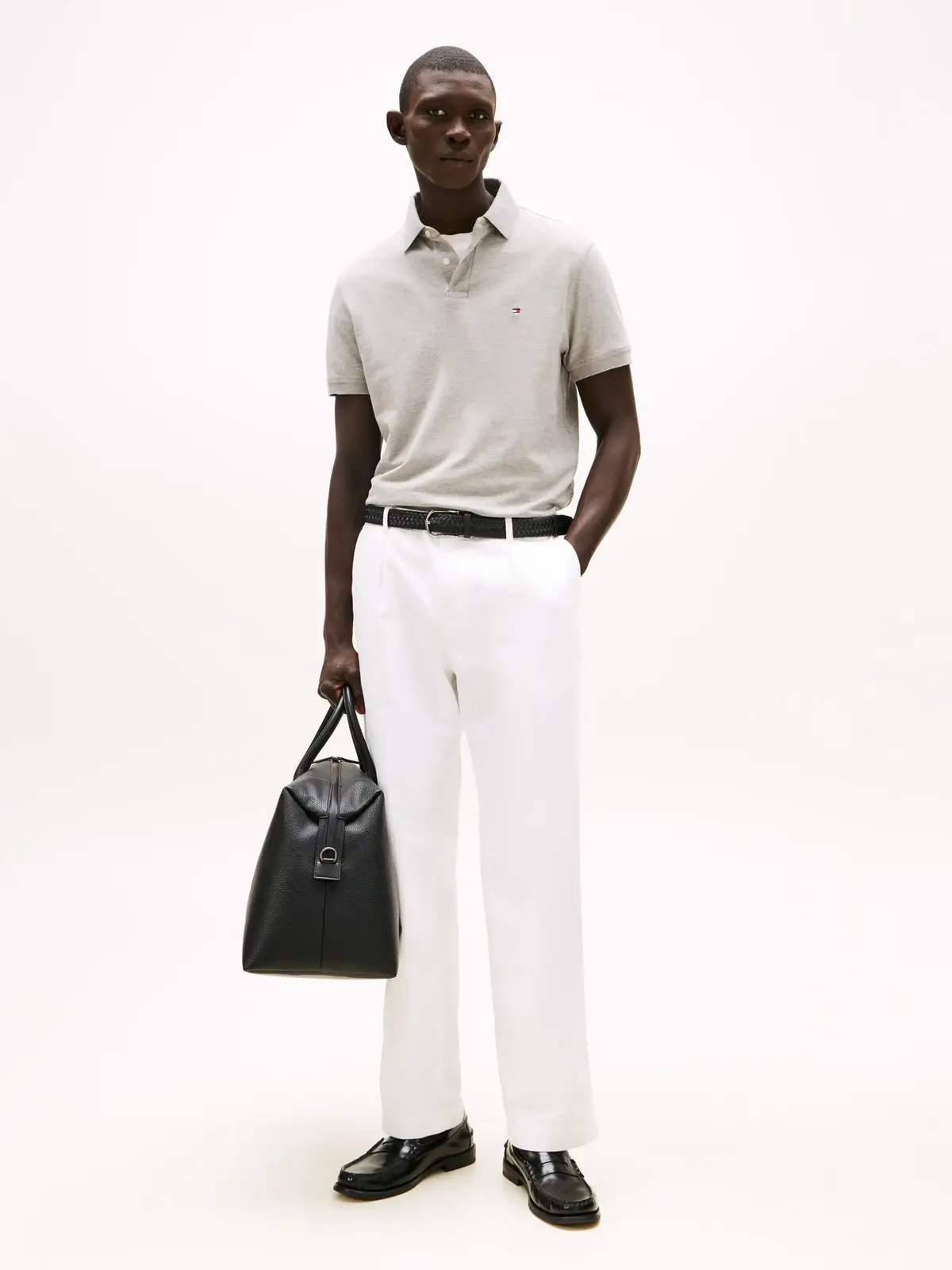 Tommy Hilfiger 1985 REGULAR POLO Erkek Gri T-Shirt