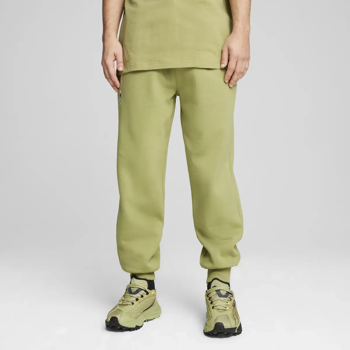 Puma BMW MMS ESS+ PANTS FLEECE Yeşil Erkek Eşofman Altı