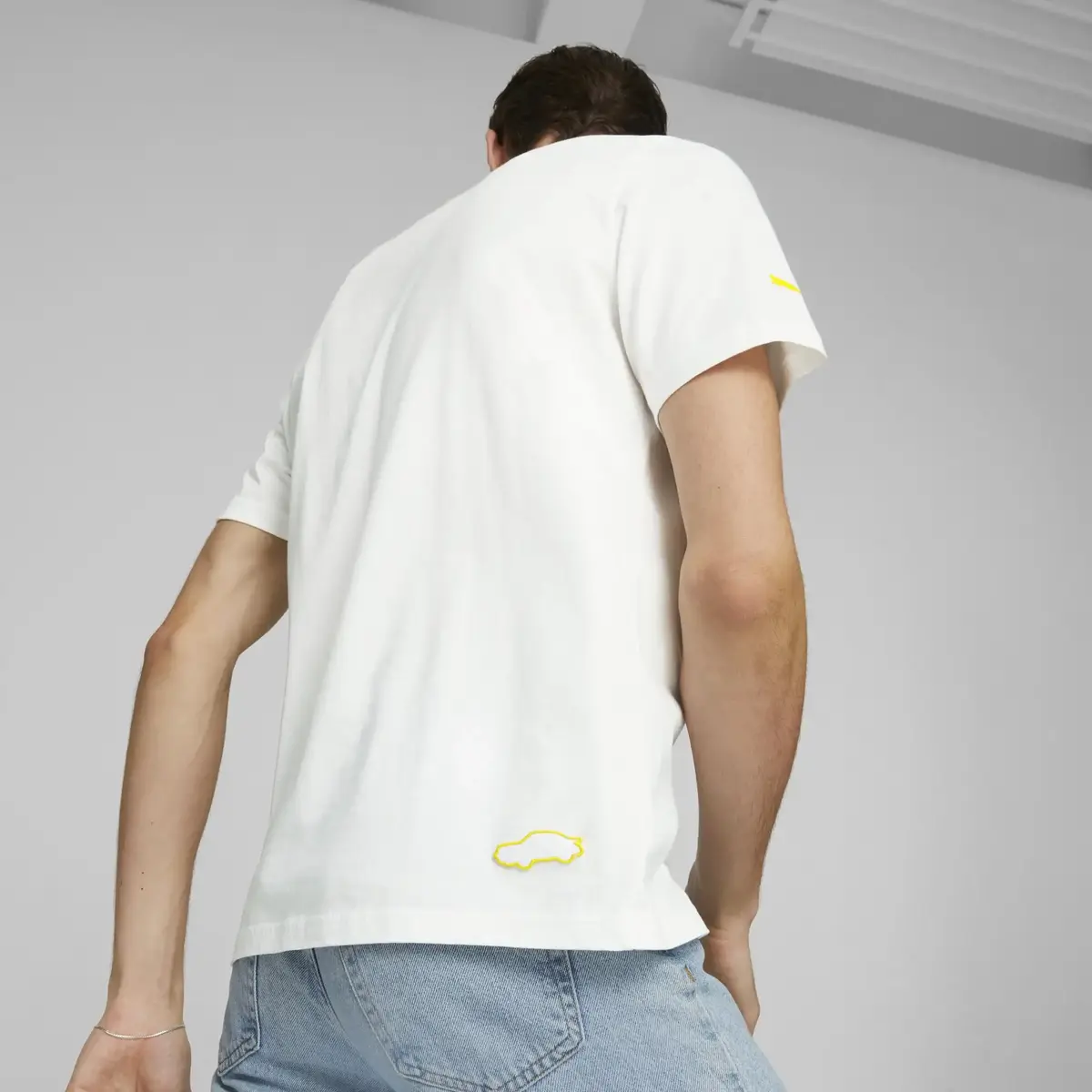 Puma PL Logo Tee Beyaz Erkek/Unisex T-Shirt