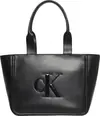Calvin Klein BOLD CK MEDIUM TOTE Kadın Siyah El Çanta