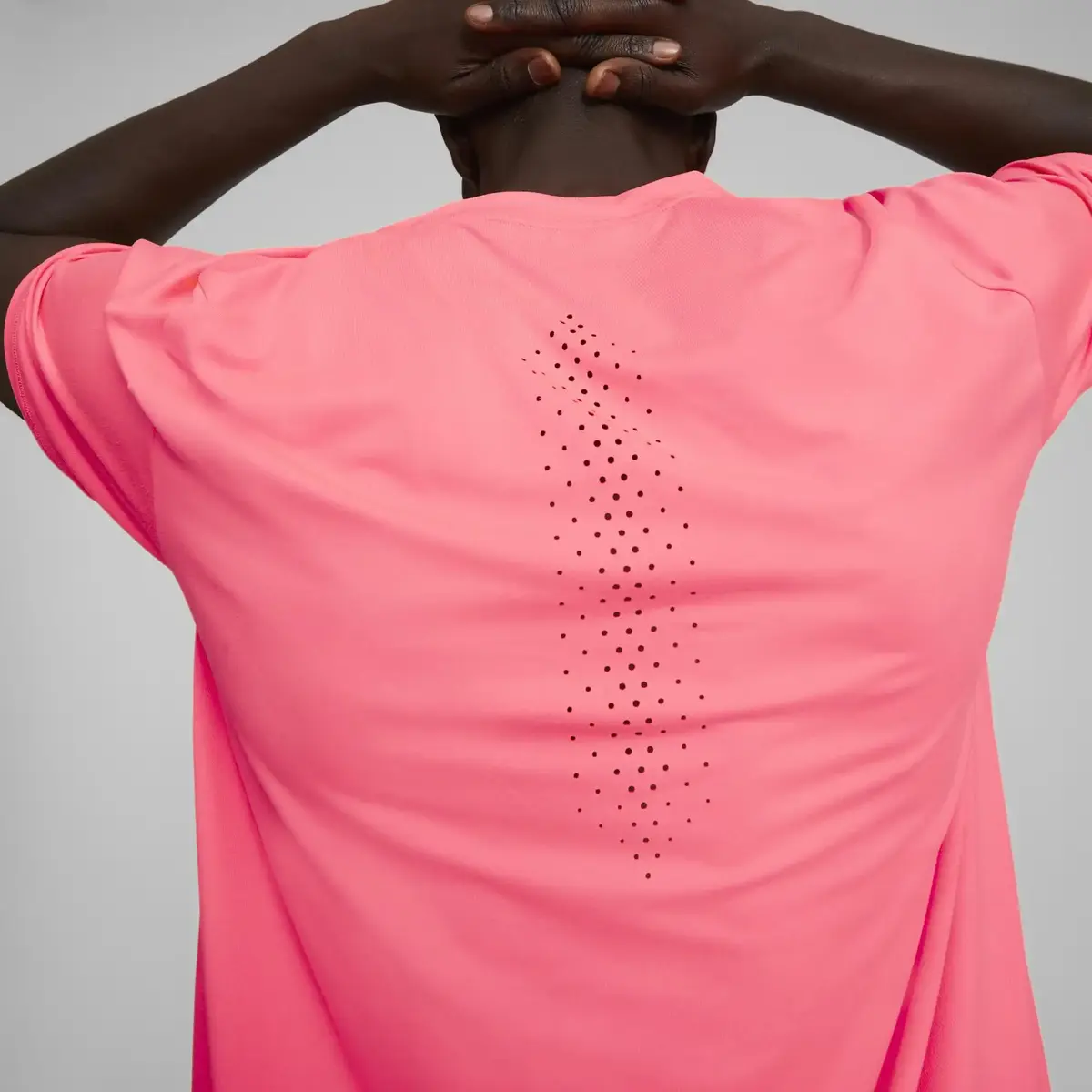 Puma Run Cloudspun Tee M Pembe Erkek Koşu Ve Performans T-Shirt