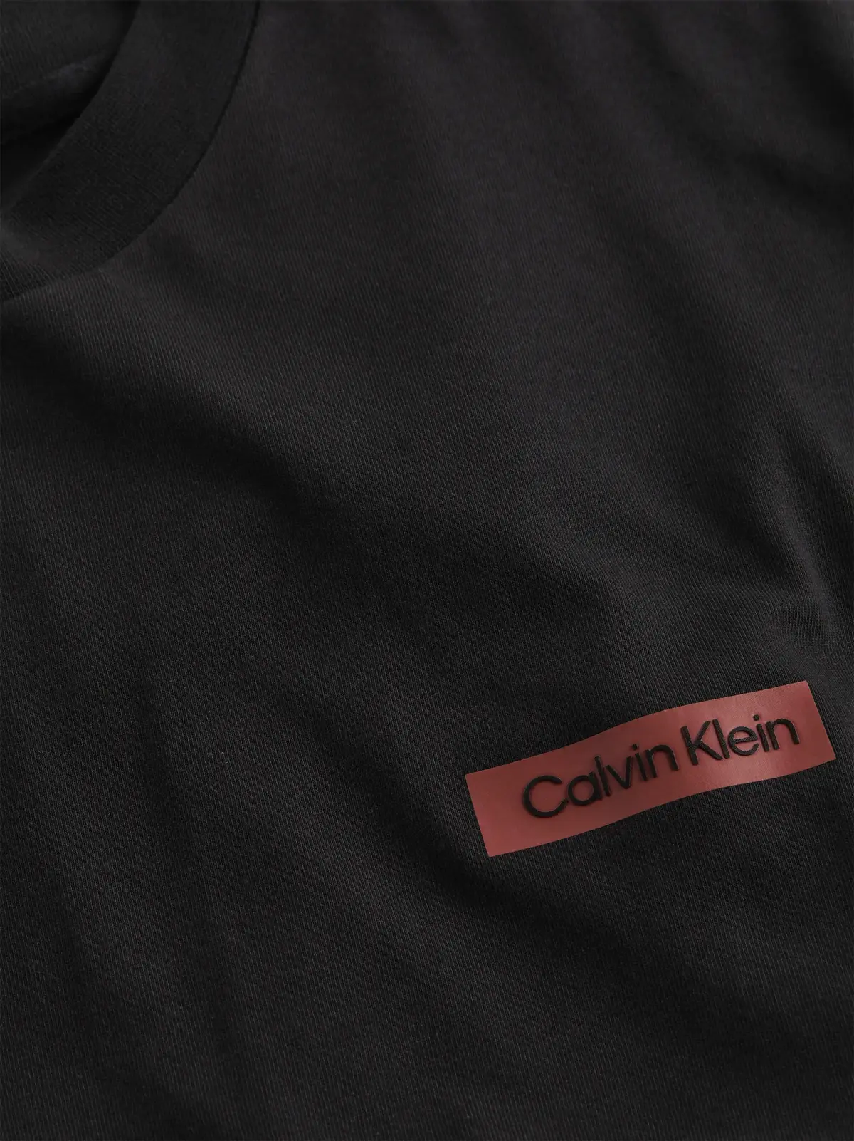 Calvin Klein OVERLAY PRINT T-SHIR, BEH Siyah Erkek T-Shirt & Polo