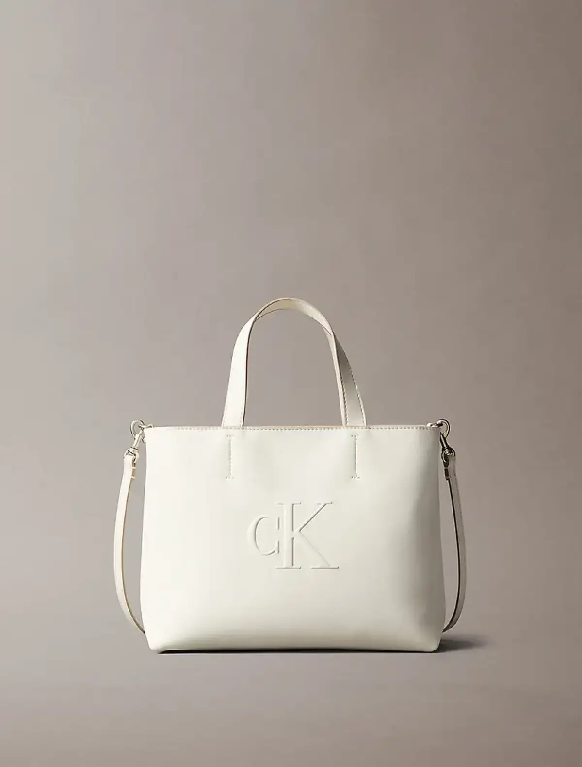 Calvin Klein SCULPTED MINI EW TOTE Bej Kadın El Çantası Calvin Klein SCULPTED MINI EW TOTE Bej Kadın El Çantası