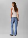 Calvin Klein HIGH RISE STRAIGHT NASSAU Mavi Kadın Jeans