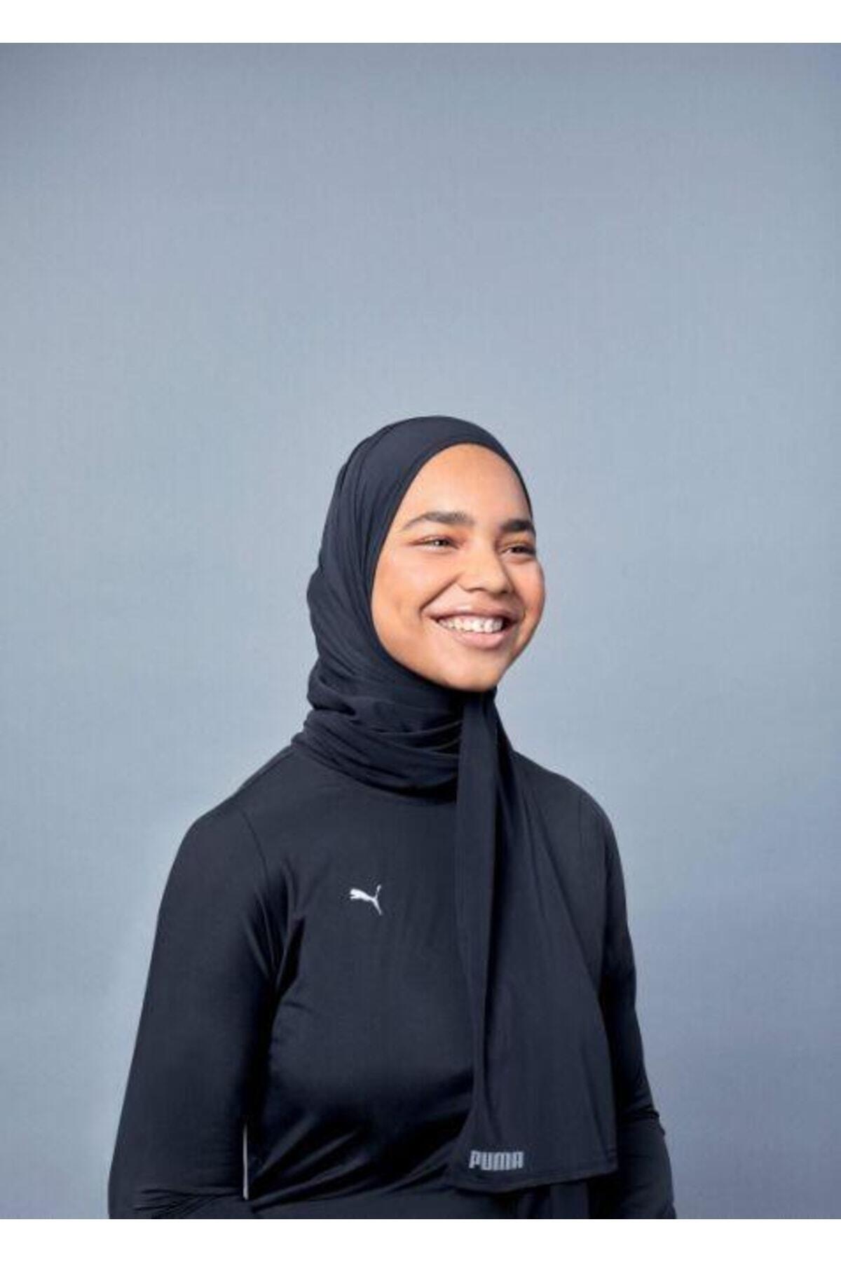 Puma Hijab Scarf Siyah Kadın Hijab