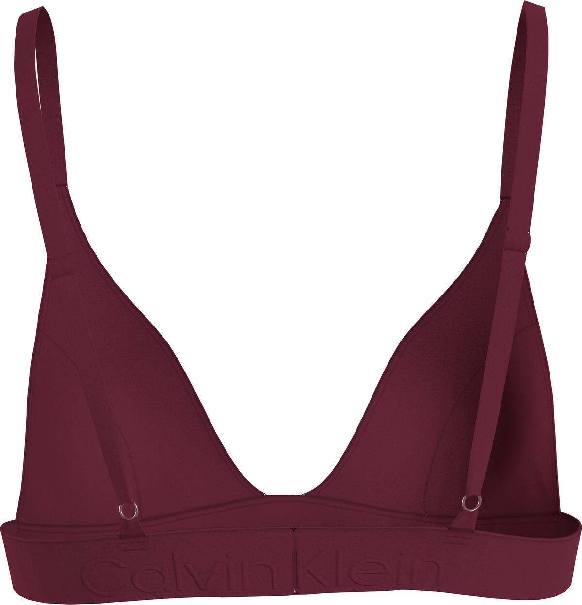 Calvin Klein TRIANGLE Kadın Bordo Bikini Üstü
