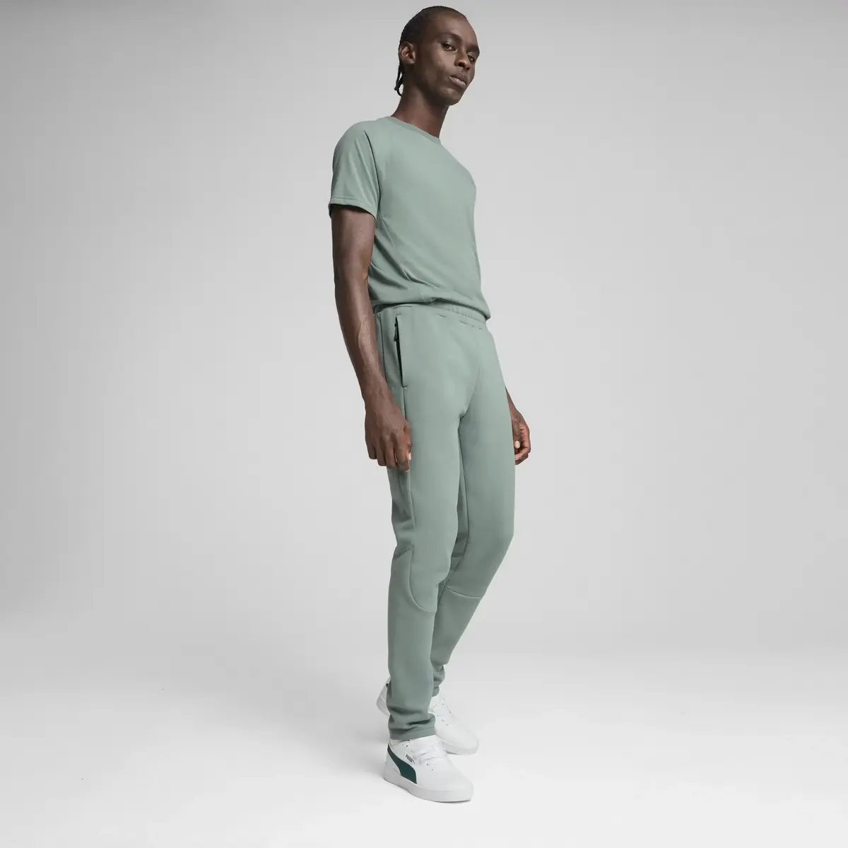 PUMA EVOSTRIPE Pants Yeşil Erkek Eşofman Altı