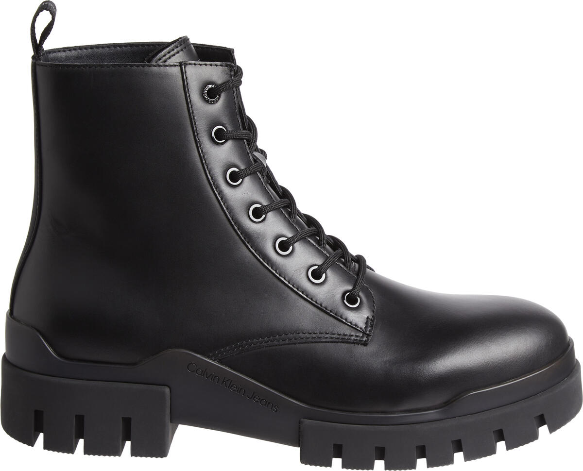 Calvin Klein TRANSP COMBAT MID LA Erkek Siyah Bot