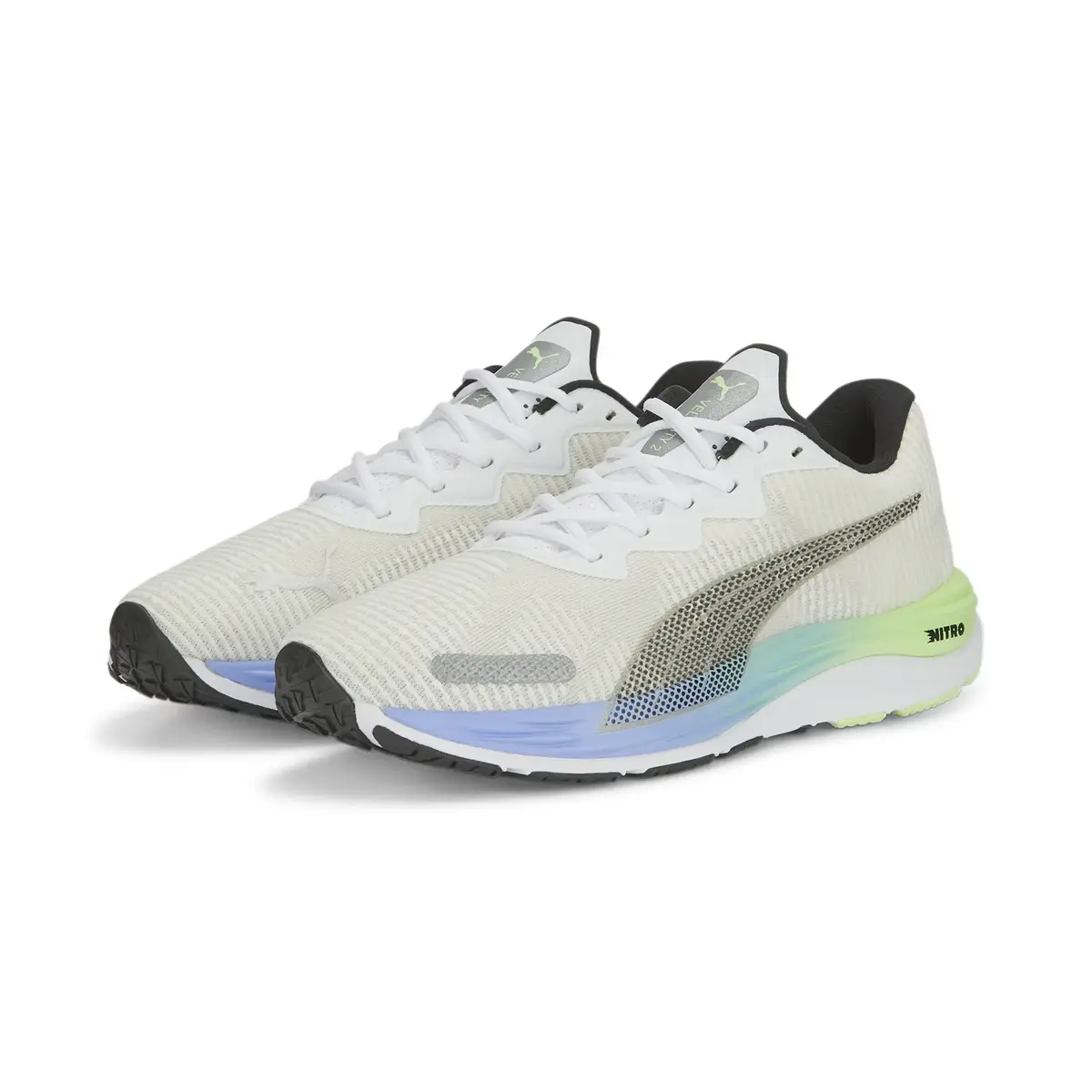 Puma Velocity Nitro 2 Fade Beyaz Erkek Koşu Ayakkabısı
