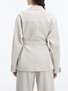 Calvin Klein VISCOSE CREPE FIELD Kadın Krem Blazer