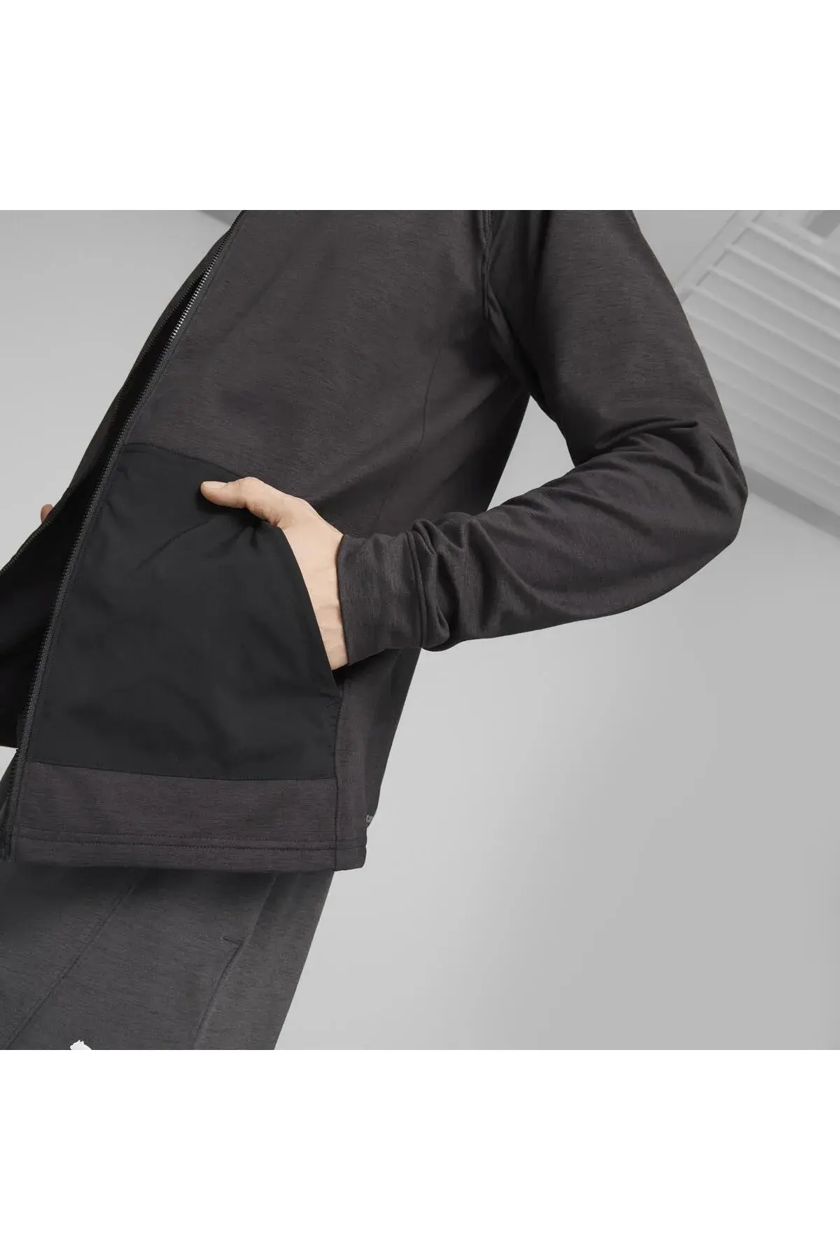 Puma Train Cloudspun FZ Jacket Siyah Erkek Fermuarlı Sweatshirt