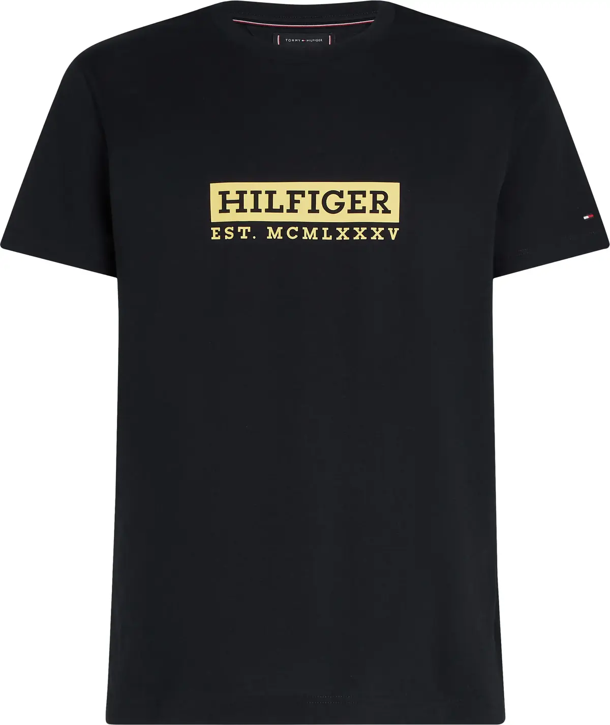 Tommy Hilfiger COLOUR TO COLOUR GRA, DW5 Siyah Erkek T-Shirt & Polo