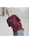 Puma DOWNTOWN Relaxed Graphic Tee Kırmızı Kadın T-Shirt