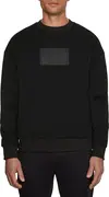 Calvin Klein TEXTURED LOGO BOX CO Erkek Siyah Sweatshirt