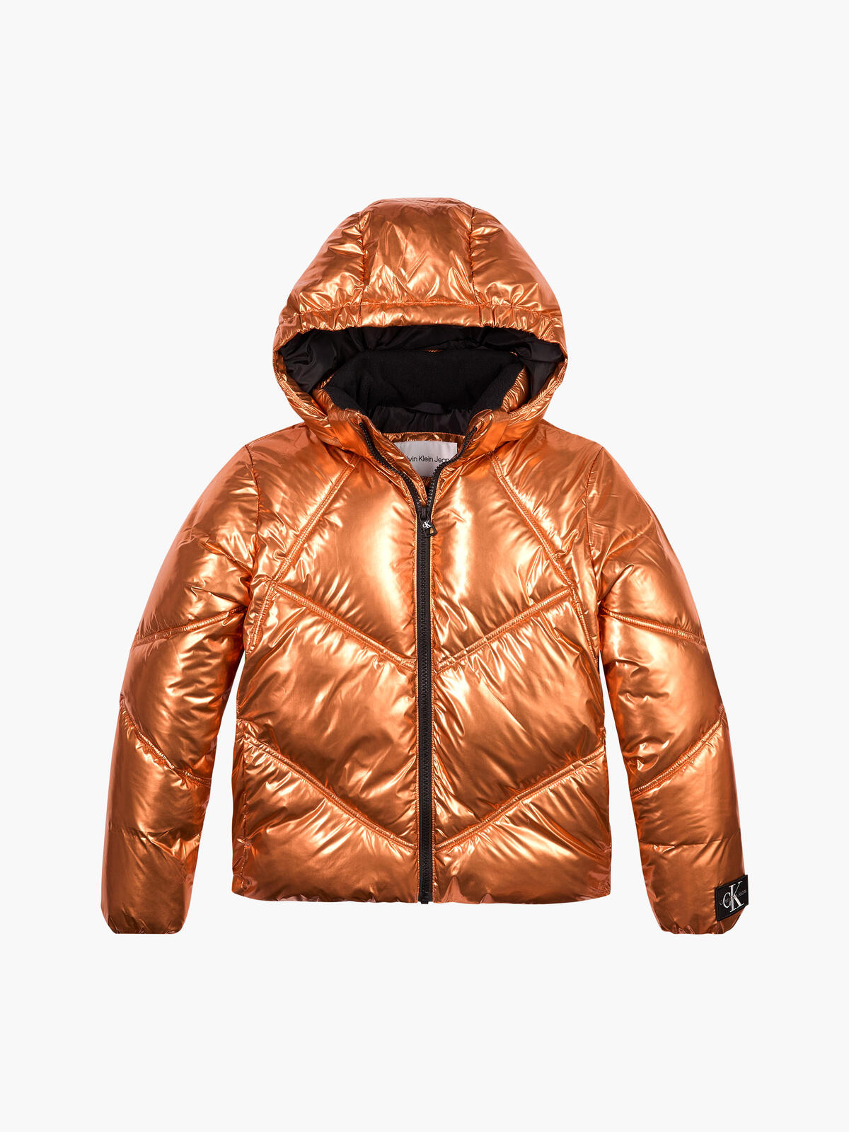 Calvin Klein BRONZE METALLIC PUFF Kadın Turuncu Şişme Mont