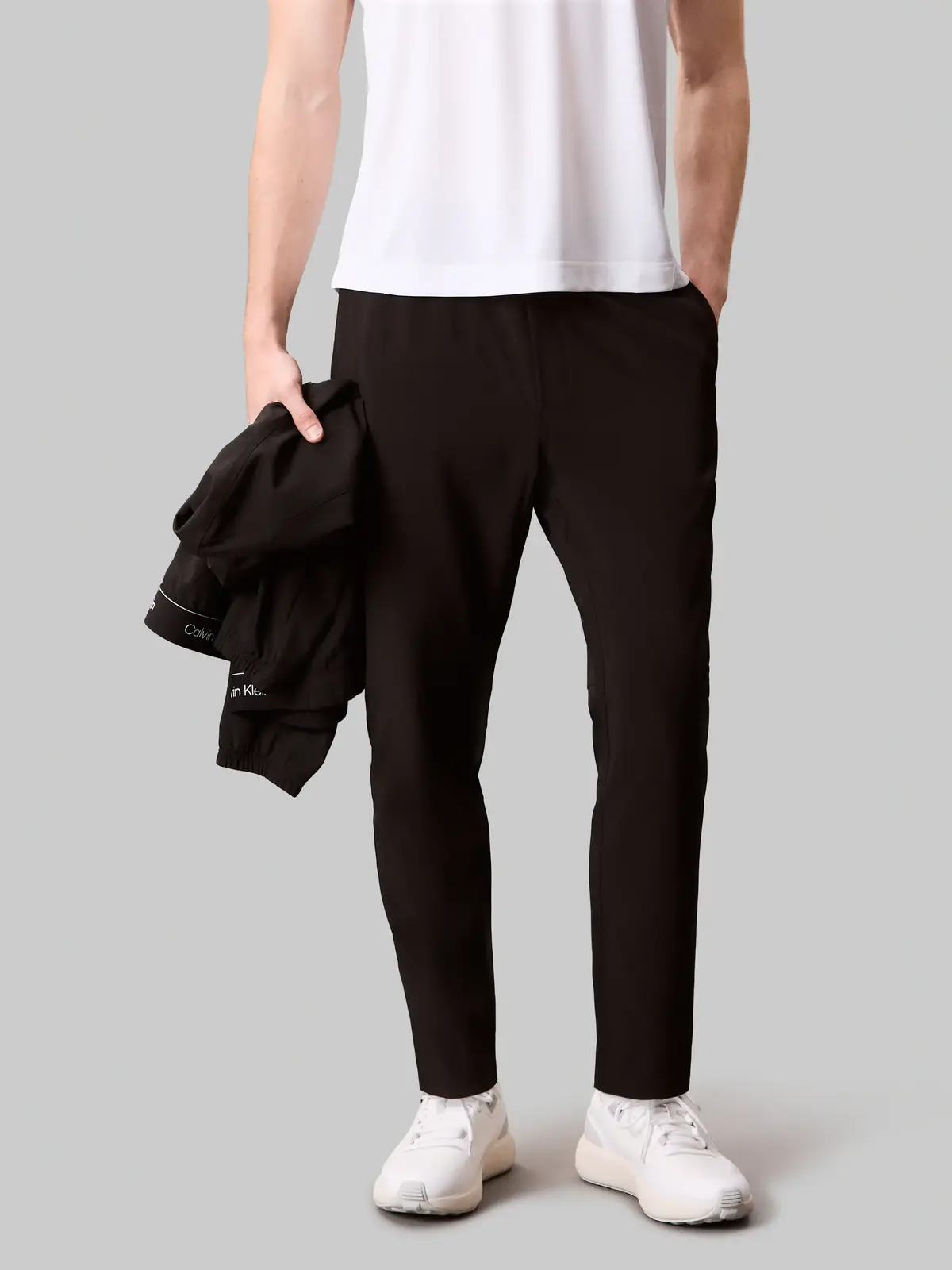 Calvin Klein WO - WOVEN PANT, UB1 Siyah Erkek Pantolon