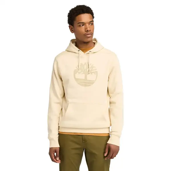 Timberland KENNEBEC RIVER Tree Logo Hoodie Bej Erkek Sweatshirt & Hoodie