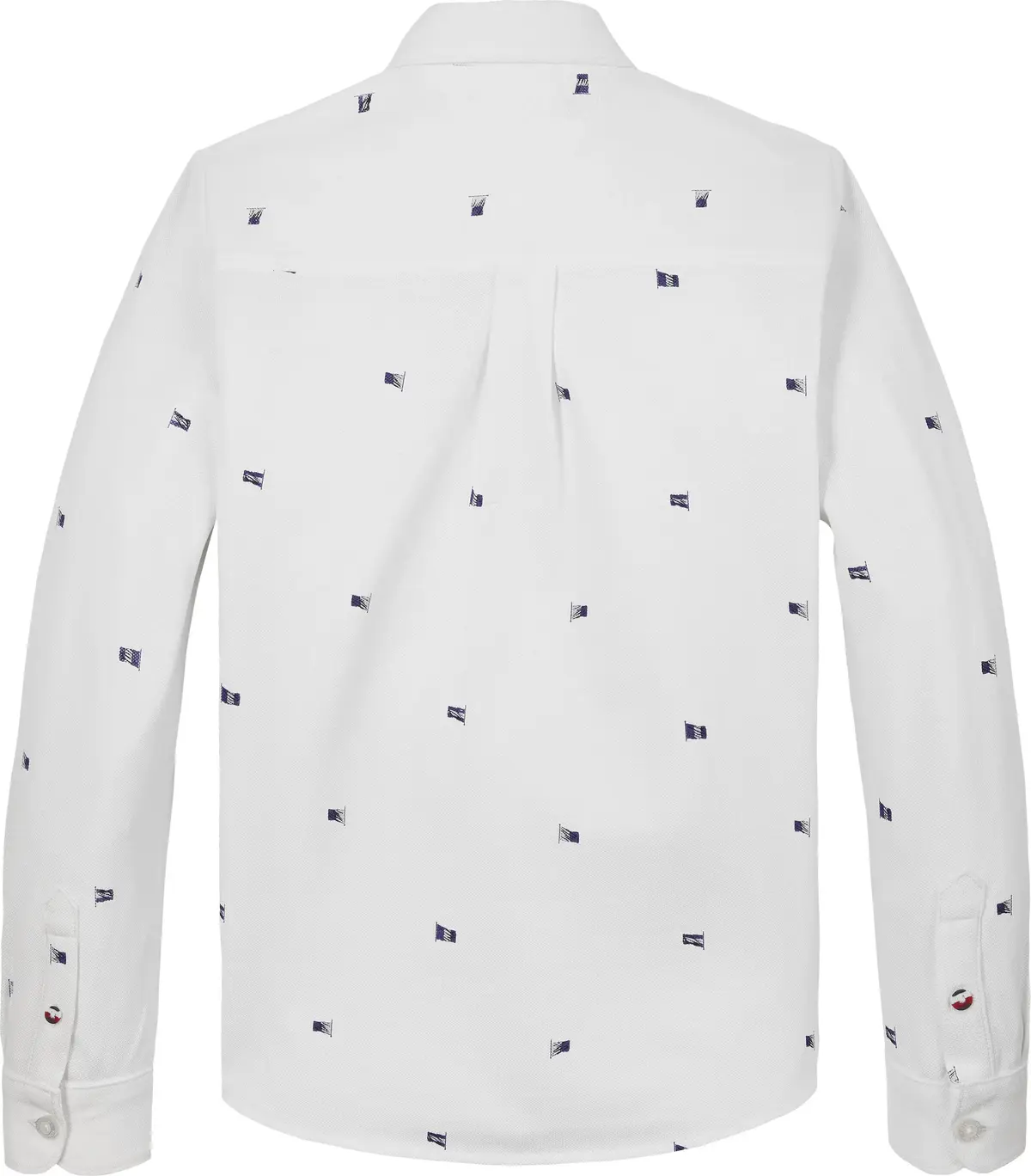 Tommy Hilfiger FLAGS PRINTED PIQUE, YBR Beyaz Erkek Çocuk Gömlek