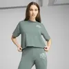 PUMA CLASS Relaxed Crop Tee Yeşil Kadın Crop