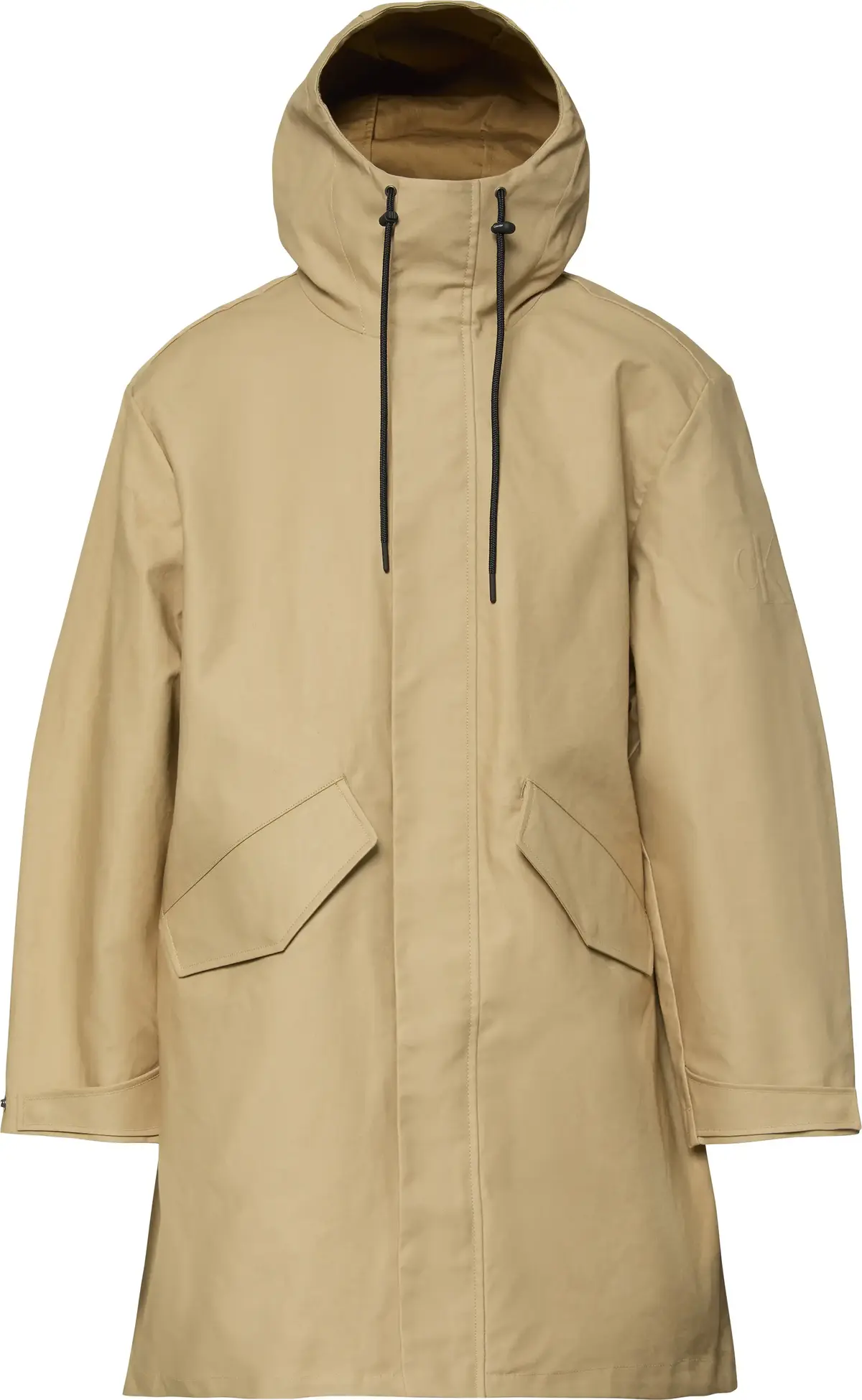 Calvin Klein LS BONDED COTTON HOODED PARKA JK Erkek Kahverengi Mont