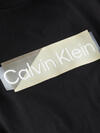 Calvin Klein LAYERED GEL LOGO T-S Erkek Siyah T-Shirt