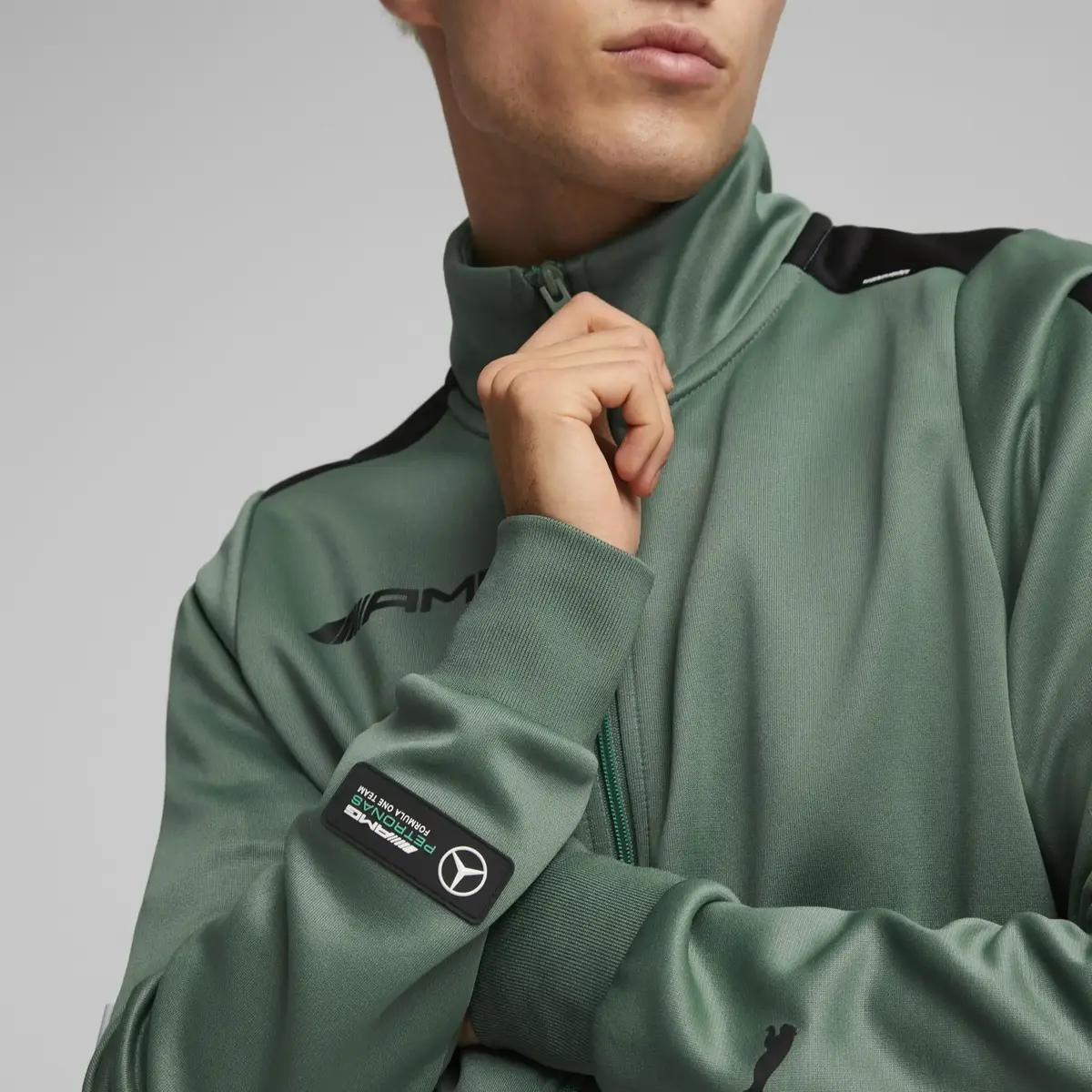 Puma Mapf1 Mt7 Track Jacket Yeşil Erkek Fermuarlı Sweatshirt