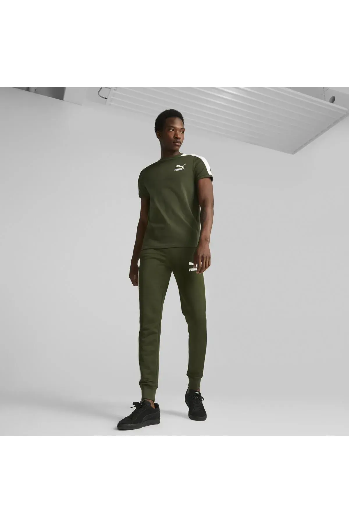 Puma T7 ICONIC Tee Yeşil Erkek T-Shirt