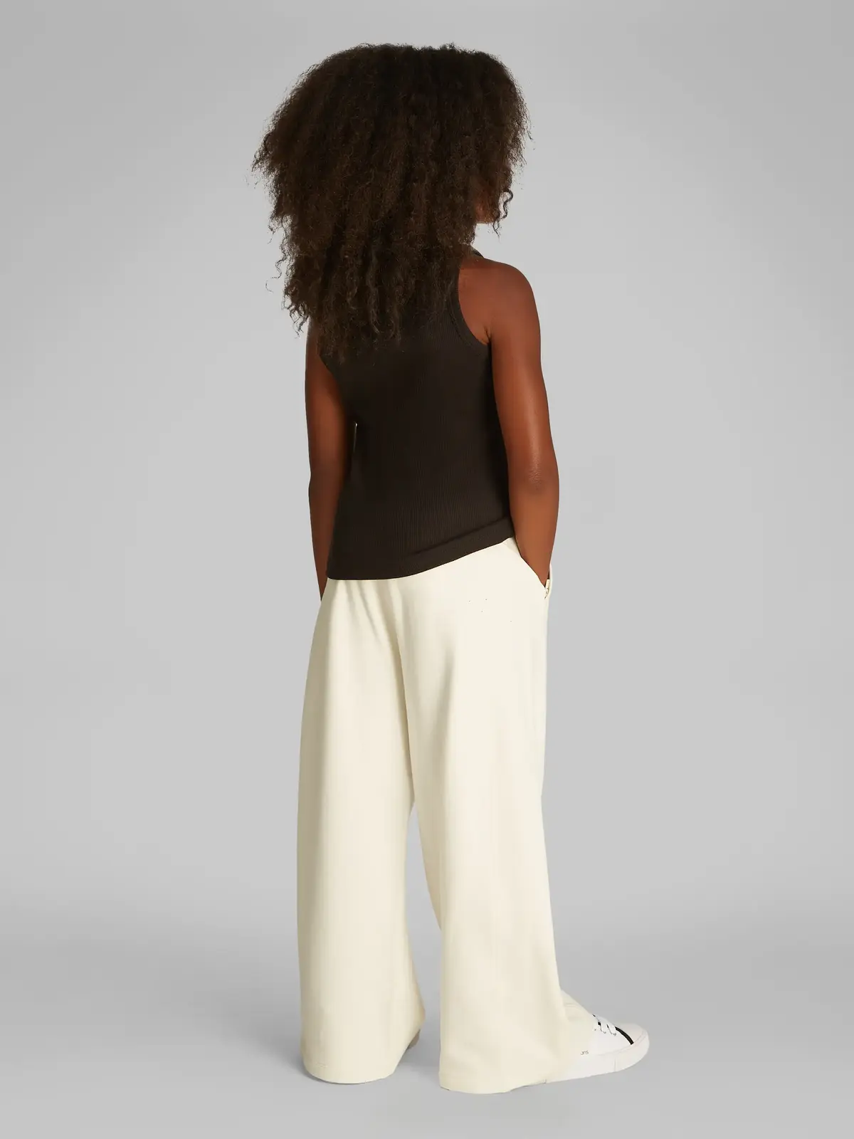 Calvin Klein RIB TANK TOP Siyah Çocuk Kolsuz Tişört
