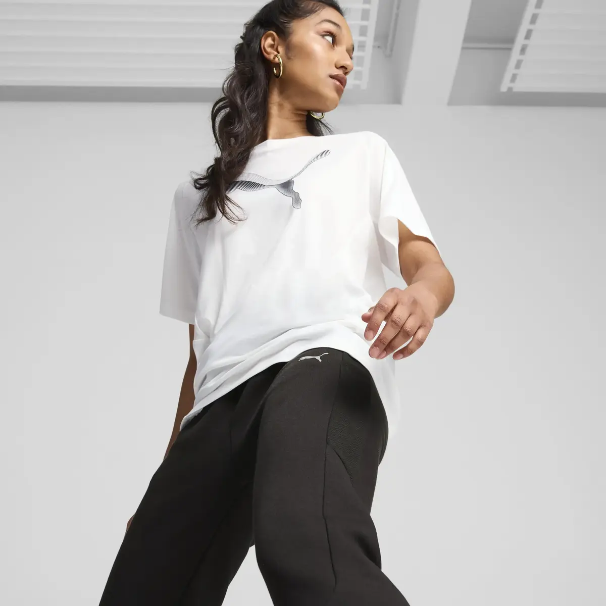 Puma EVOSTRIPE Pants op Siyah Kadın Eşofman Altı