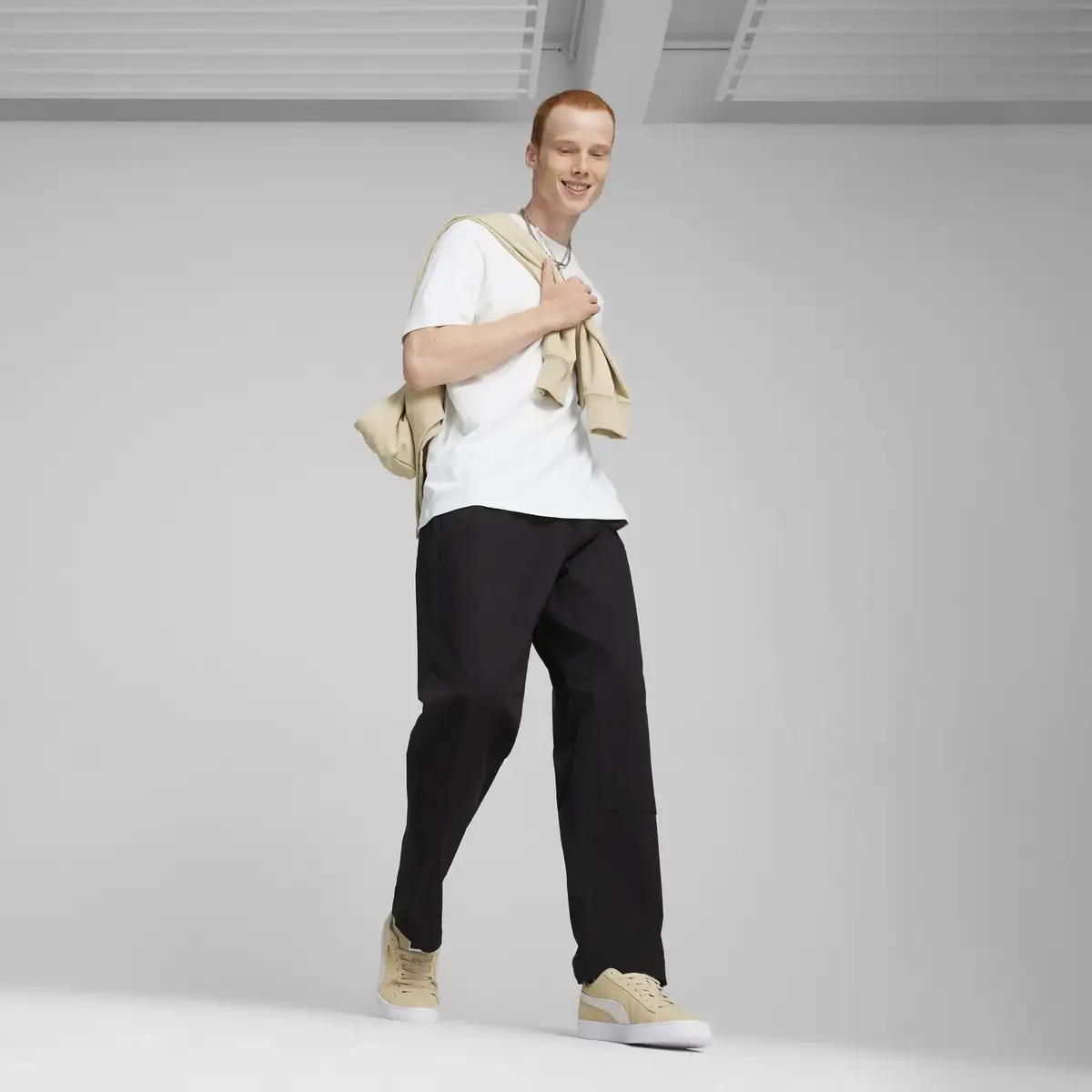 PUMA DOWNTOWN Double Knee Pants Siyah Erkek Eşofman Altı